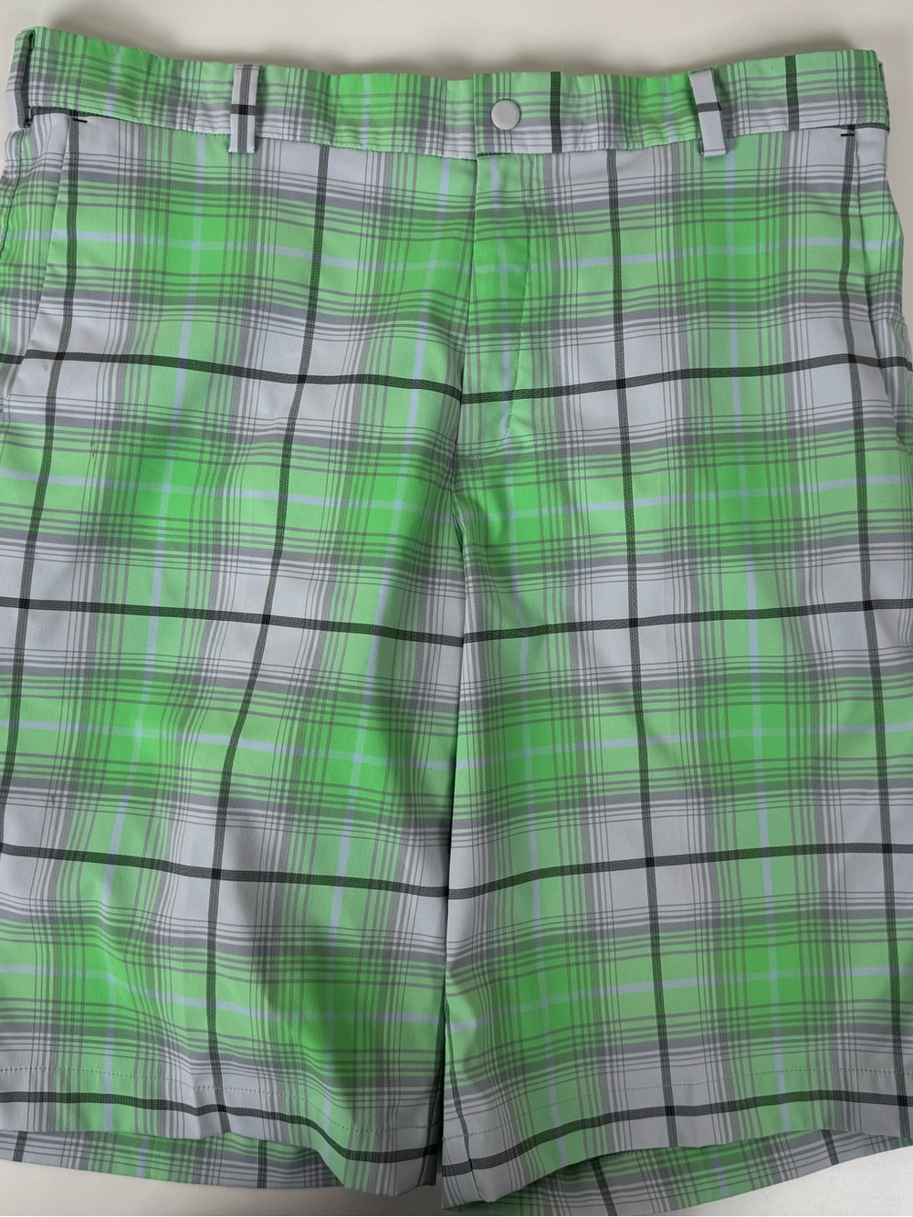 Nike Green Plaid Golf Shorts Size 35